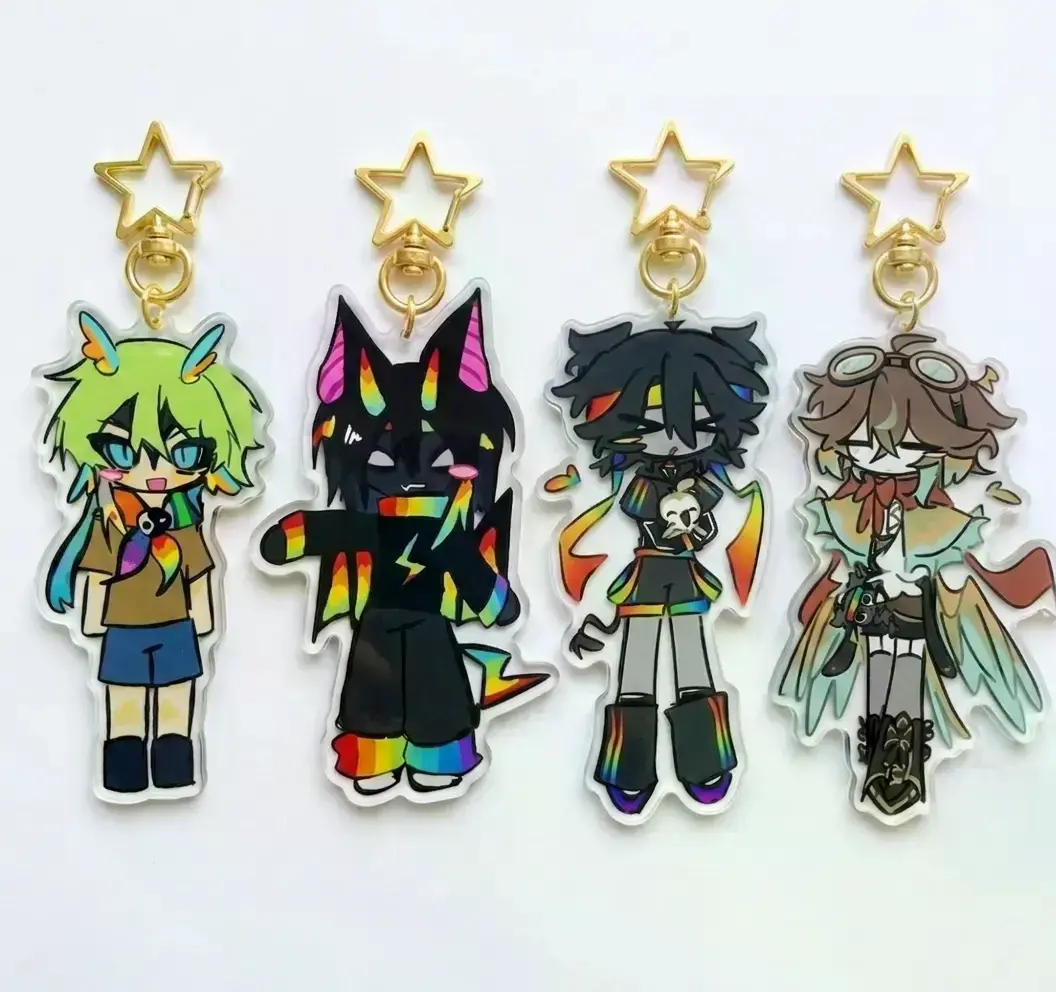 Unstable Four Universes Minecraft Keychain  Universe MCYT Yt Translucent Charms - Kawaii, Cute Keyring Accessory, Fun Charm For Backpack Or Purse | High Quality and Customer Favorite Items