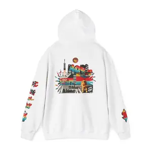 Urban Jungle Crypto Hoodie - Dual Sided HODL Graffiti Streetwear Pullover