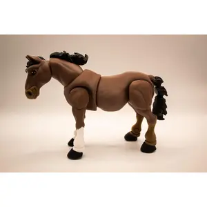 3D printed articulated horse toy