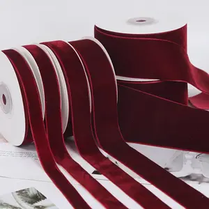 Colorful Thick Velvet Ribbon Roll, Multiple Sizes Available, Perfect for Christmas Tree Decorations, Gift Wrapping, DIY Crafts, Sewing Projects