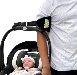 Snug Lug Infant Car Seat Carrying Strap - Ergonomic & Comfortable - Holds 130+ lbs - Universal Fit - Black