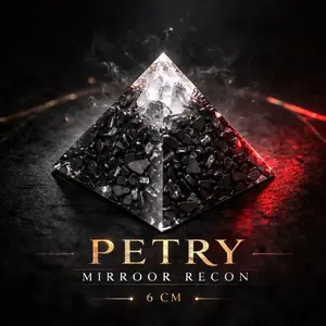 MIRROOR PETRI RECON Pyramid 6cm Decor Ornaments