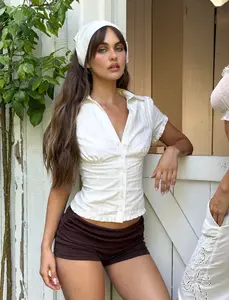 VALERIE SHORT SLEEVE SHIRT - WHITE