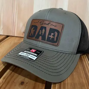 [HOT SALE]  Girl dad Richardson 112 Hat - I Hate Pulling Out Leather Patch Trucker Hat - Richardson 112 Mesh Back Cap - Fishing & Boating Gifts for Men