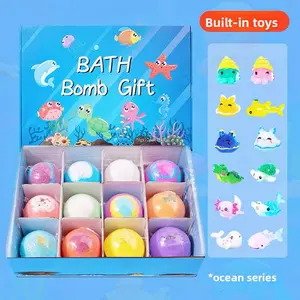 Spring into Summer! 12-Pack Surprise Bath Bombs for Kids – Toys Inside, Bubbles Outside, Skin Repair All Over