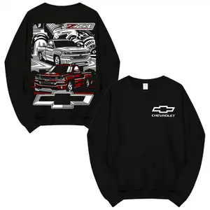 Chevrolet Truck Pattern Sweatshirt, Suitable for Chevrolet Enthusiasts Truck Sweatshirt, Off-Road Enthusiasts Pattern Sweatshirt, Car Enthusiasts, Christmas Sweatshirt, Holiday Gift, Birthday Gift, Fashionable and Comfortable, Unisex