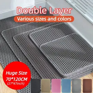 Pet Luxury Store™ - Cat Litter Mat – Double Layer, Non-Slip, Waterproof