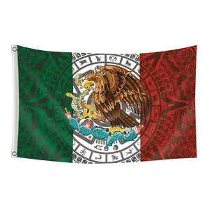 1pc, Aguila Grande Mexican Style Decorative Flag, Banner, 2*3ft(60*90cm) /3x5ft (90*150cm), 2 Grommets, Single-Sided Printing, for Home, Dorm, Outdoor, Garden, Room, Party, Activities, Decorations