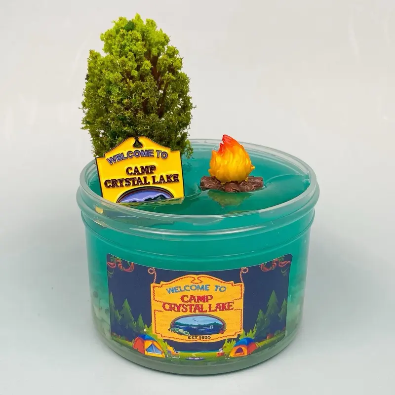 Camp crystal lake slime | 7oz slime | clear pebble slime | slime kit | summerween