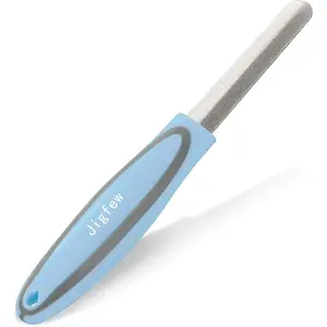 Metal Nail File,TPR Non-Slip Handle,Nail Files for Natural Nails Made of Stainless Steel, Diamond Finger Nail Filers for Women Sapphire Grit