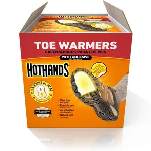 HotHands Toe Warmers - Long Lasting, Odorless, Air Activated - Up to 8 Hours of Heat - 20 Pair