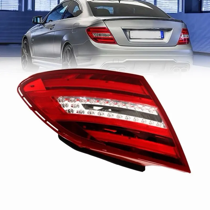 Left Driver LED Tail Light For Mercedes Benz 2011-2014 W204 C250 C350 C63 C300