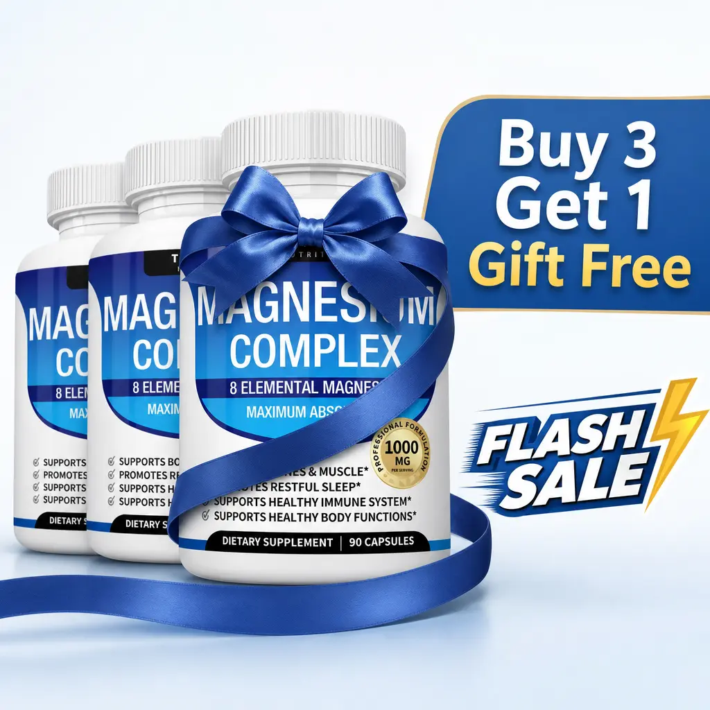 [Buy 3 Get 1 Gift Free]  Magnesium Complex – 8 Essential Forms of Magnesium for Optimal Absorption & Energy Support