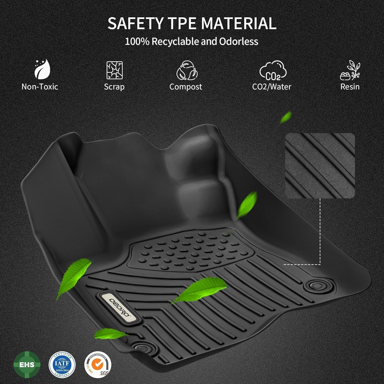 YITAMOTOR Floor Mats Fit for 2012-2018 Dodge Ram 1500 Crew Cab/2019-2023 Ram 1500 Classic Crew Cab 1st & 2nd Row YITAMOTOR Floor Mats Fit for 2012-2018 Dodge Ram 1500 Crew Cab/2019-2023 Ram 1500 Classic Crew Cab 1st & 2nd Row