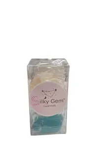 Silky Gem Crystal Candy - 3 Piece Signature Box Blue Raspberry Strawberry Lychee US Edition Delightful Flavors Perfect Gift Sweet Snack
