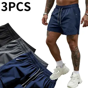 Men's Quick Dry Running Shorts Lightweight Athletic Gym Workout Shorts for Men, Breathable Stretch Sports Shorts with Pockets, Summer Training Fitness Shorts for Jogging, Basketball, Exercise, Outdoor Activities