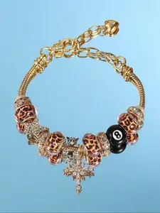 Women's Elegant Leopard Print Bracelet, Trendy Exquisite Braceket, Chic Gorgeous Jewelry As Gift for Girlfriend, Fashionable Bracelet, High Quality Bracelet