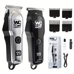 USB Rechargeable LCD Men's Grooming Kit, Wireless Hair and Beard Trimmer, Durable Portable, Ideal Gift for Father's Day or Boyfriend