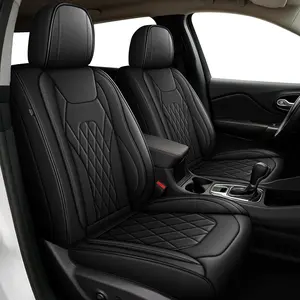 Faux Leather Seat Protectors for Hyundai Santa Cruz 2022-2026 | 2/5 Seat | Airbag Compatible, Quick Install | Stylish, Wear-Resistant - Protect from Stains & Wear, Airbagready, Quickinstall, Stainproof