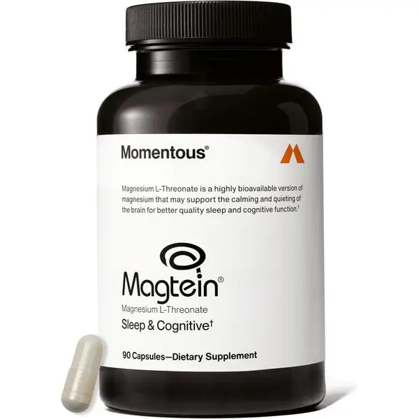 Momentous Magtein Magnesium L-Threonate, Cognitive Health Supplement, 145mg