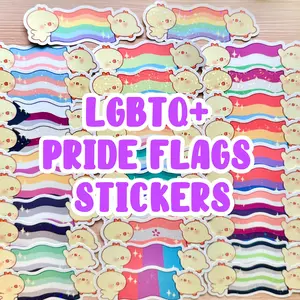 Pipa LGBTQ+ Pride Flags, cute Stickers