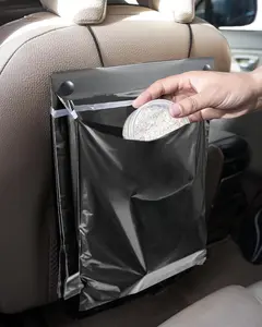 Disposable  Trash Bags Hanging (Set of 15, Black) - Large 15 x 12Inches, Recycled  Garbage Bags with Leak-proof & Smell-proof, Multipurpose Automobile Trash Container   Fit