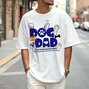 Father's Day Dog Dad Club T-shirt, Pet Lover Gift, Dog Lover Tee C
