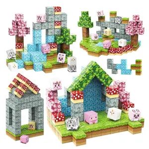 Magnetic Building Blocks, Magnetic Building Tiles, Creative Magnetic Blocks, Magnetic Blocks Games Building Toys for Boys Girls, Sensory Education Learning Travel Toys Ages 3+, Halloween Birthday Party Favors Gifts