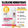 Old School Labs Creatine Monohydrate for Women with Collagen & BCAA | 5g Creatine Powder for Lean Muscle, Recovery, Healthy Hair & Skin (Pink Lemonade)