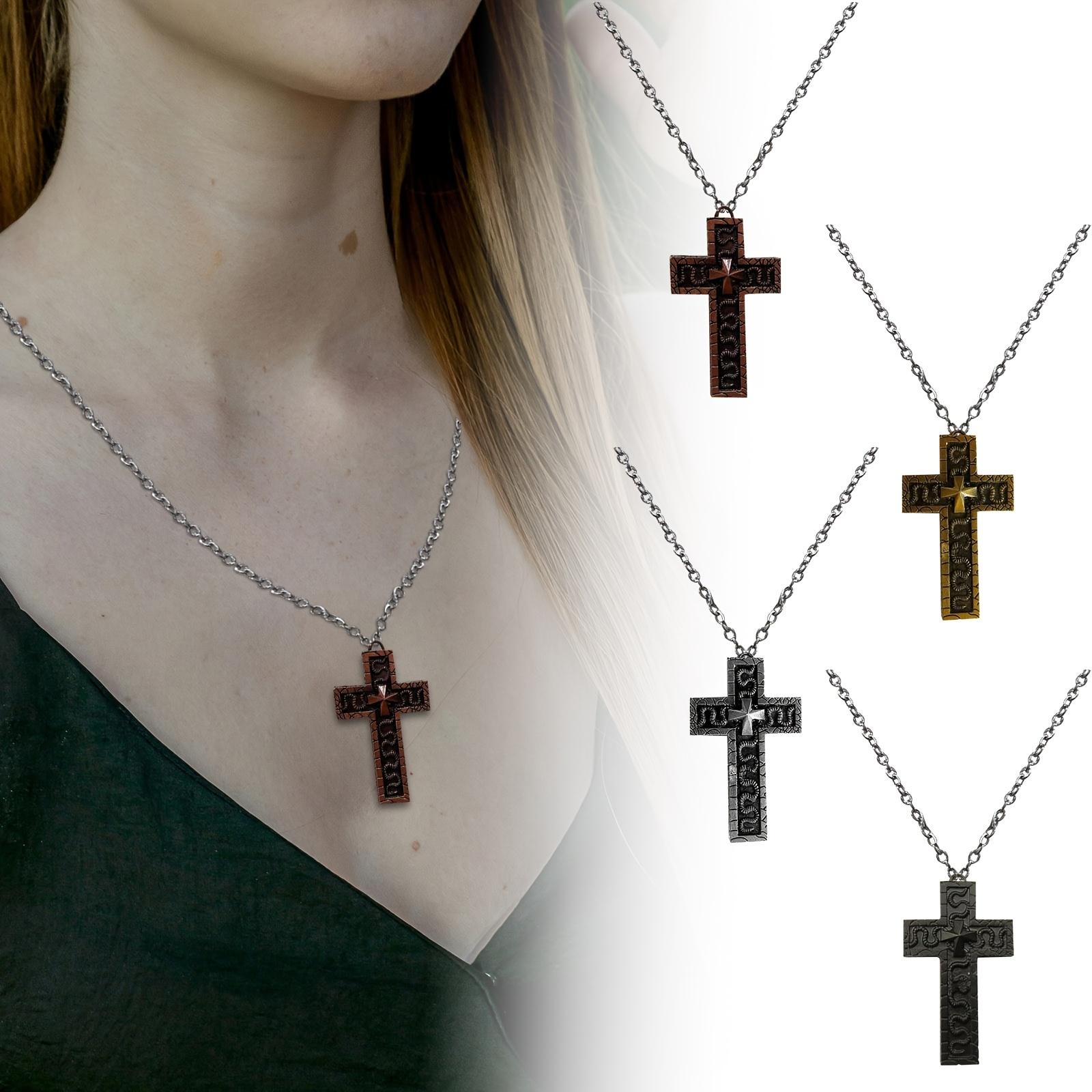 Squid Game Hidden Grid Pendant Necklace – 3D Printed Retro Cross, Handcrafted Unisex Jewelry, Christmas Valentine's Gift for Daily Wear