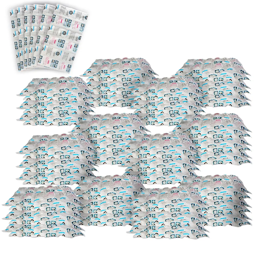 WORLD-BIO Shipping Ice Packs Dry Ice for Shipping Frozen Food, Reusable Ice Pack Sheets 13" x 7"/Sheet - 500 Sheets for Cold Packs