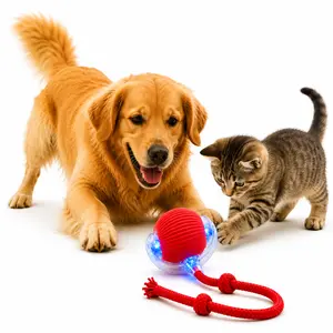 Interactive dog and Cat Toy, Ball Super Drive Dog Rolling Ball, cool dog stuff, cool cat stuff, Vibrating Interactive Dog Balls, cat stuff, Interactive Tug Toy with Squeaky Ball, Interactive Automatic Dog Ball, boredom relief