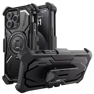2026   For iPhone 16 Pro Max 15 14 13 Heavy Duty Defender Case Belt Clip Holster