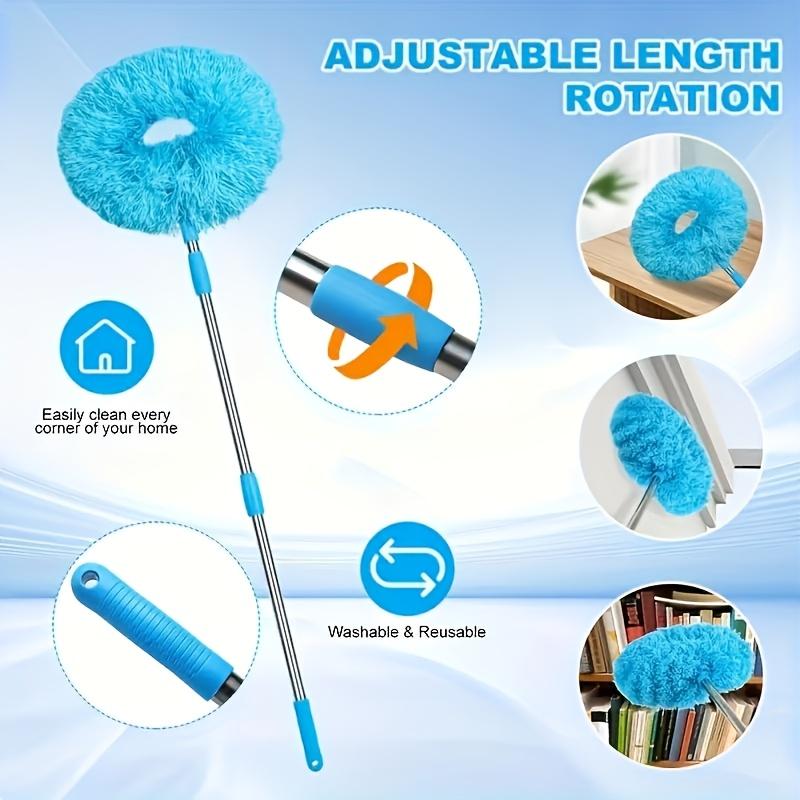 Multifunctional Microfiber Cleaning Set Retractable, Dustproof, Reusable, Machine Washable Cleaning Brush, Easy to Clean Car Wash Brush, Suitable for Home, Kitchen, Living Room, Bedroom, Outdoor, Glass, Floor Cleaning, No Batteries Required