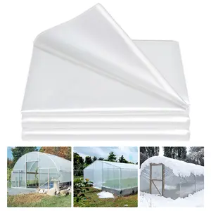 6 Mil Greenhouse Plastic Sheeting – UV Resistant Anti-Aging 2 Years, Heavy Duty Plant Cover for Freeze Protection, Greenhouse Covering for Farm, Garden, Agriculture & Painting Use