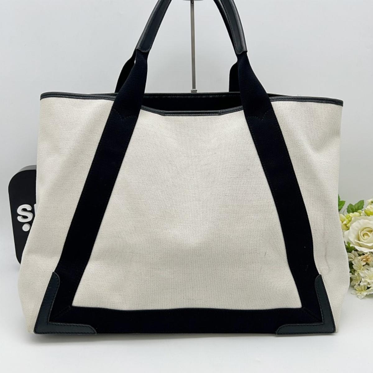 Pre-owned Balenciaga As Shown Shoulder Bags Navy Cabas M Tote Bag 2101218832907