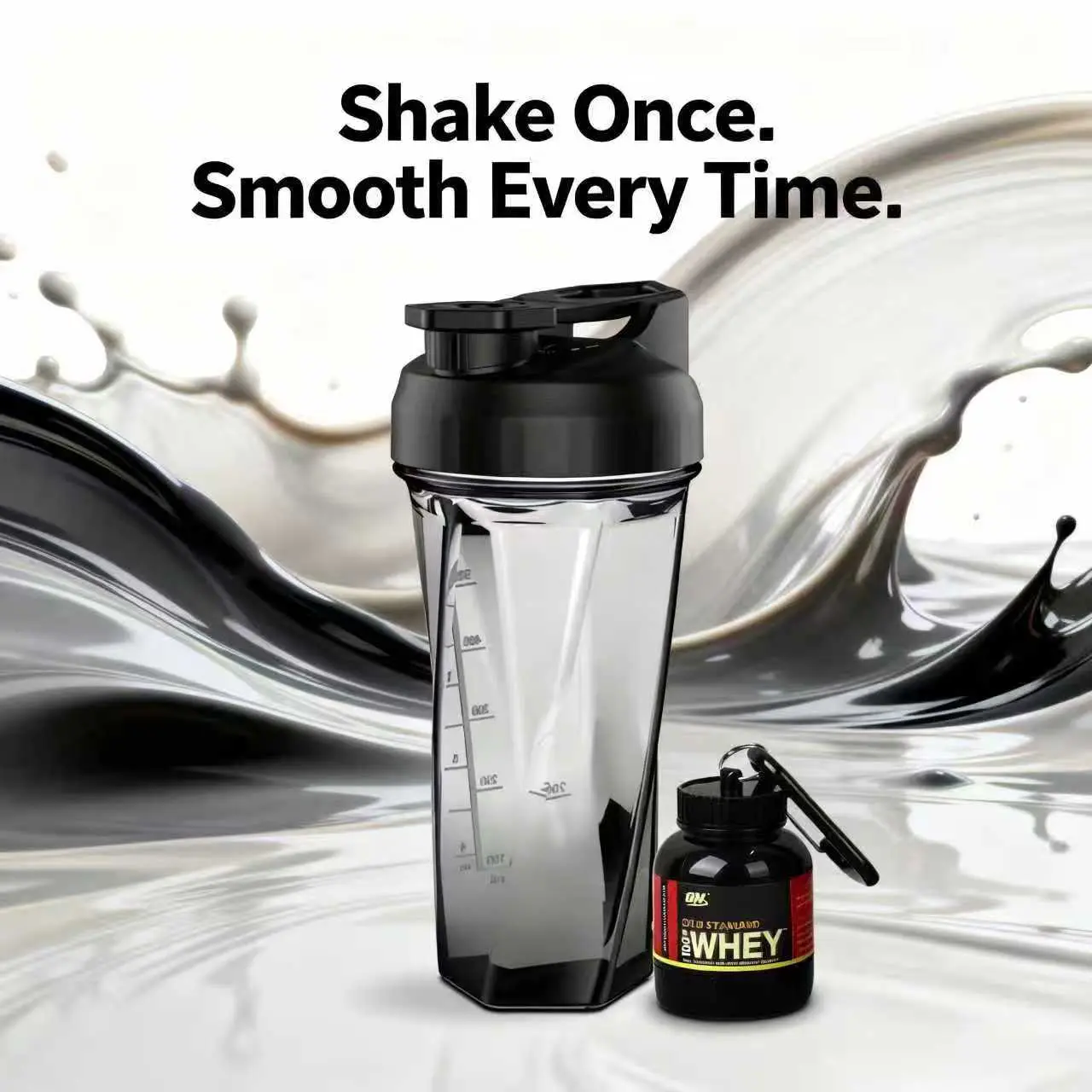 2.0 Vortex Blender Shaker Bottle Holds upto28oz | No Blending Ball or Whisk JUSA Made | Portable Pre WorkoutWhey Protein Drink Shaker Cup | Mixes CocktailsSmoothies Shakes | Top Rack Safe