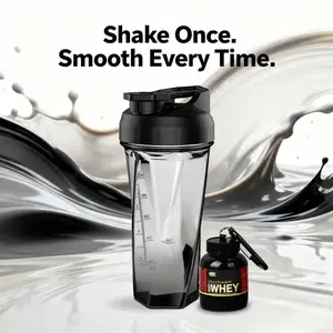 2.0 Vortex Blender Shaker Bottle Holds upto28oz | No Blending Ball or Whisk JUSA Made | Portable Pre WorkoutWhey Protein Drink Shaker Cup | Mixes CocktailsSmoothies Shakes | Top Rack Safe