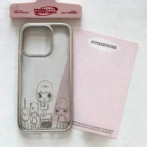 Lovely Cartoon Yoshitomo Nara Phone Case for iPhone 17/16/16e/15/14/13/12/11/air-Pro-Max/x/XR/xsmax/8/7plus, Luxury Transparent Soft Protective Back Cover, Accessories
