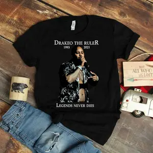 Girl Who Loves Drakeo The Ruler Legends Never Dies Vintage Retro  T-Shirt