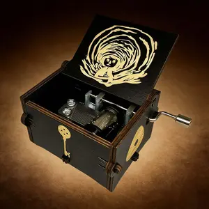 Dreaming Music Box Coraline Musical Gift Hand Crank Engraved Boxes Gift for Lover, Spouse, Partner (Ideal for Boyfriend, Girlfriend, Husband, Wife)black
