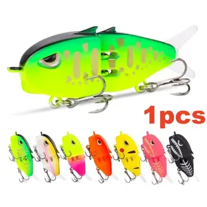 Big Brand Replica, 2025 HOT!!! Bestsellers, 1 piece, 60mm Double Hook Slow Sinking Bionic Swimming Lure with Colorful Flair for Walleye and Yellow Croaker