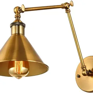 Industrial Wall Lamp 85~265v Ac Vintage E27 for Home Bedroom and Corridor, Adjustable Touch Control Wall Mounted Light Fixture