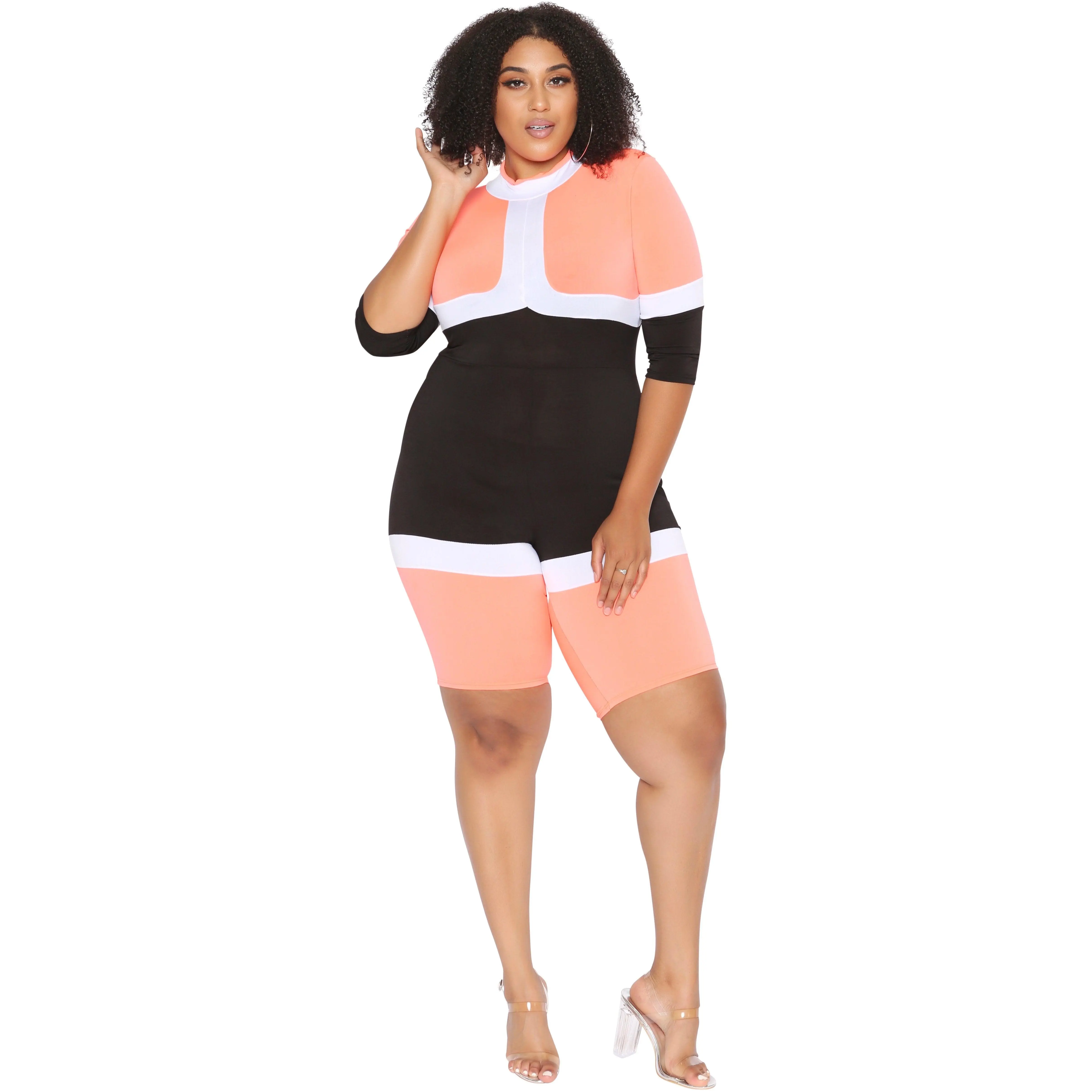Cubic Romper (Coral)