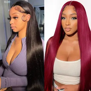 [Combo sale 26"&22"] buy 1 get 2 wig 26 Inch 13x4 Lace Front Wigs Human Hair 180 Density Straight HD Lace Front Wigs Pre Plucked Straight Glueless Human Hair 13x4 HD Frontal Human Hair Wig for Women