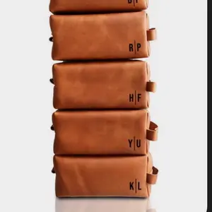Leather Personalized Toiletry Bag