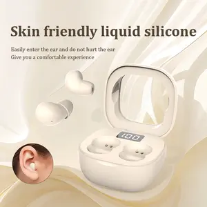 Sleeping Invisible Earbuds Bluetooth 5.3 Mini Wireless Headphones 24H Playtime Compatible with Android & iOS