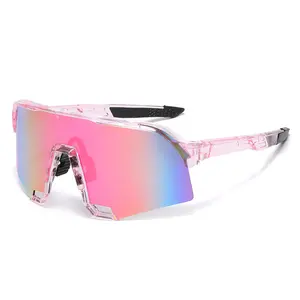 Unisex PC Modern Sports Sunglasses - Colorful, Fashionable, Windproof Protective Eyewear for Outdoor Cycling & Active Lifestyle, Modern Sports Eyewear