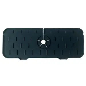 Splash Guard for Kitchen Sink, Water Splash Guard, 1 Count Kitchen Sink Drain Mat, Sink Sponge Storage Drain Rack, Kitchen Accessories, Home Supplies, Water Splash Proof