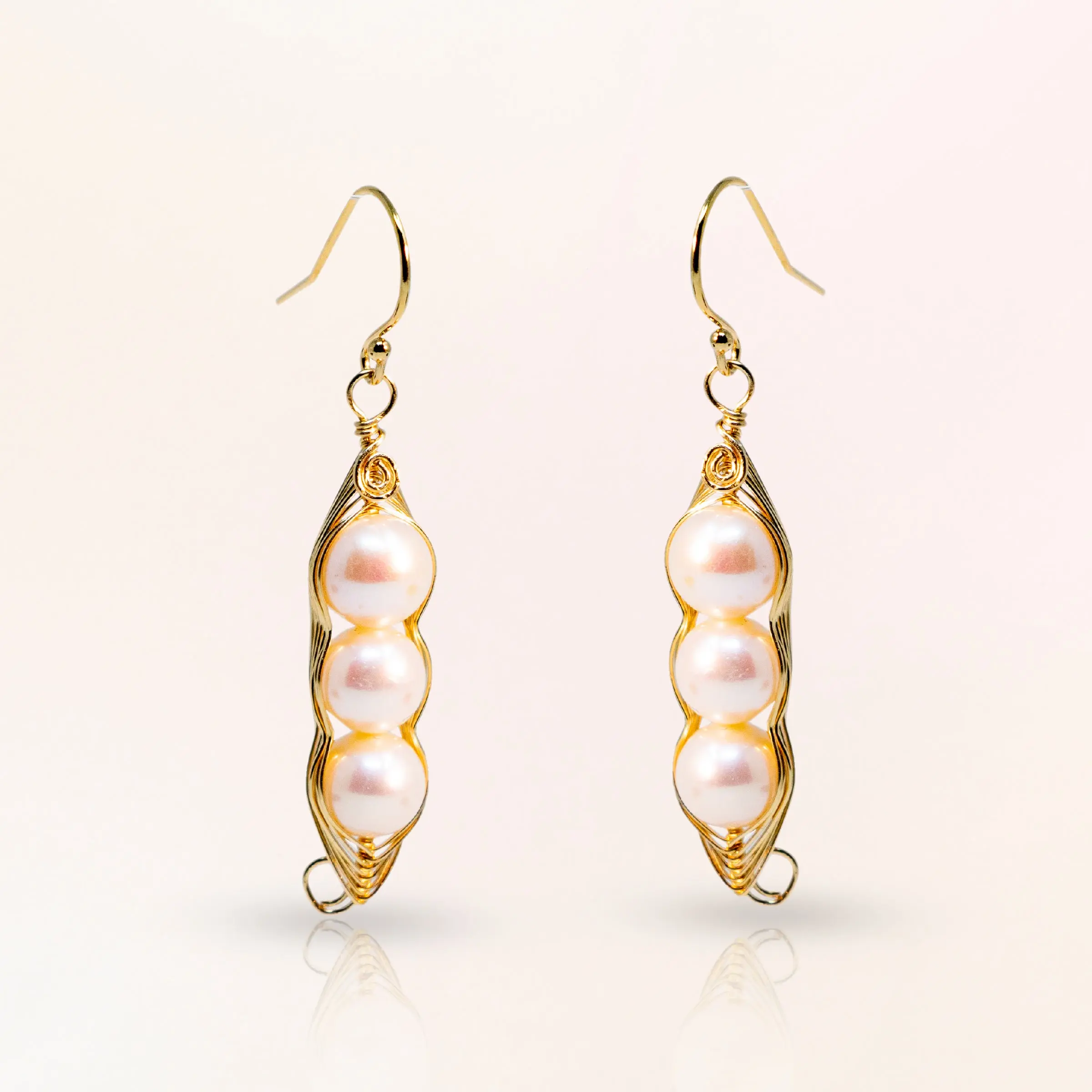 Peas in a Pod Pearl Earrings